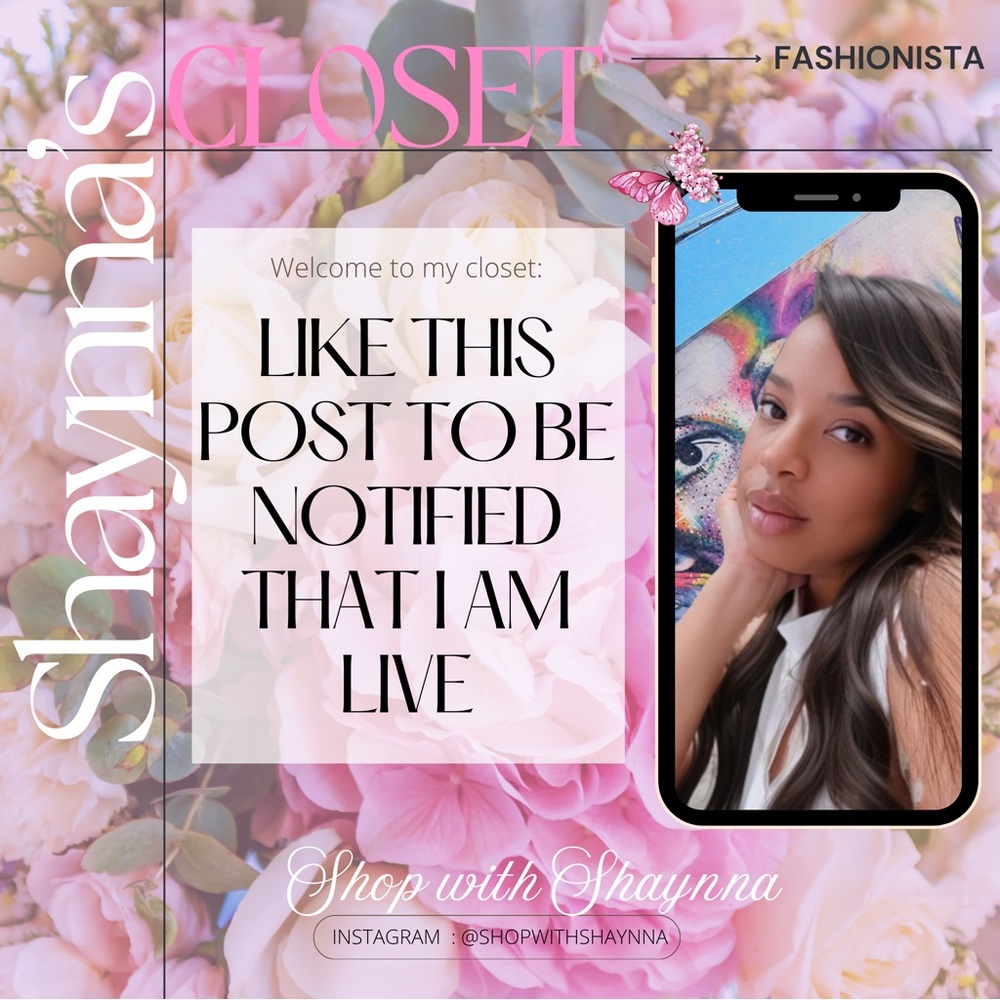 LIVE SHOW NOTIFICATIONS 🎀👜👗👠 ✨!🎀Like this post to be notified of live shows